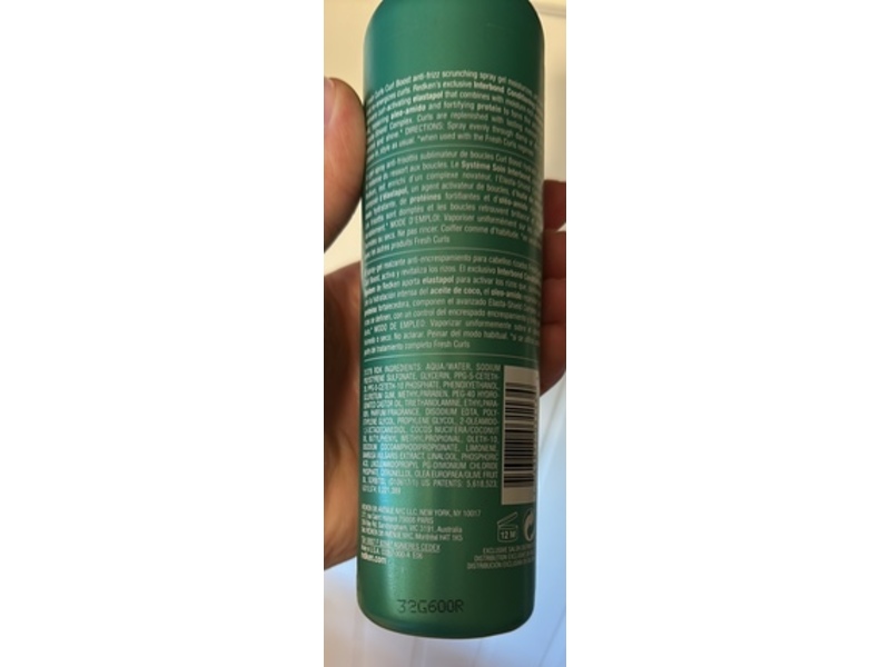 Redken Fresh Curls Boost Anti-Frizz Scrunching Spray Gel, 8.5 fl oz/250 mL