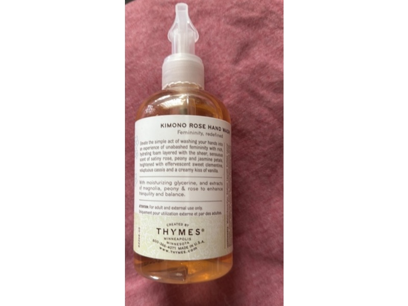 Thymes Hand Wash, Kimono Rose, 8.25 fl oz/240 mL