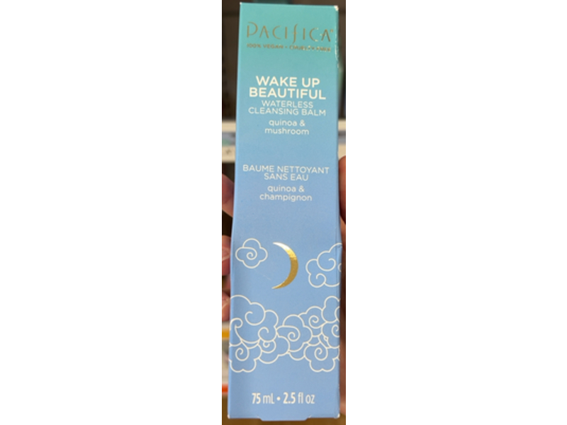 Pacifica Wake Up Beautiful Waterless Cleansing Balm, Quinoa, Mushroom, 2.5 fl oz/75 mL