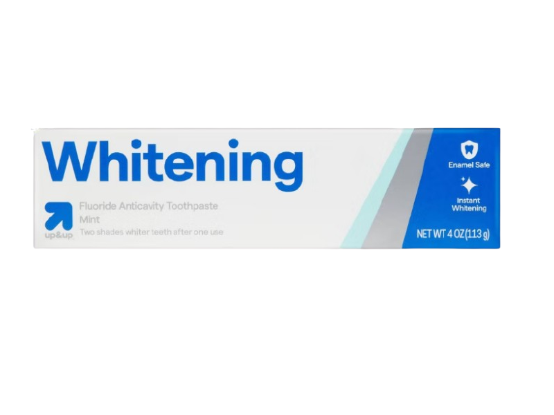 Up&up Whitening Fluoride Anticavity Toothpaste, Mint, 4 oz/113 g