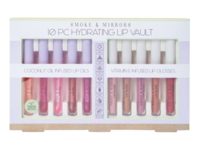 Smoke & Mirrors Cosmetics Hydrating Vault, Lip Gloss, 0.07 fl oz/2 mL, 10 Count