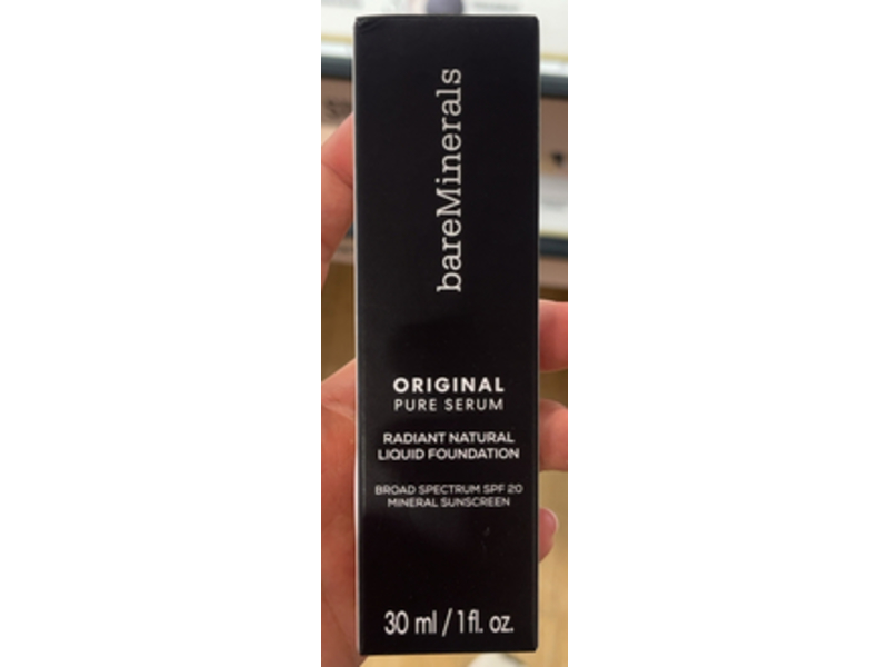 Bare Minerals Original Pure Serum Radiant Natural Liquid Foundation, Medium Neutral 3, 1 fl oz/30 mL