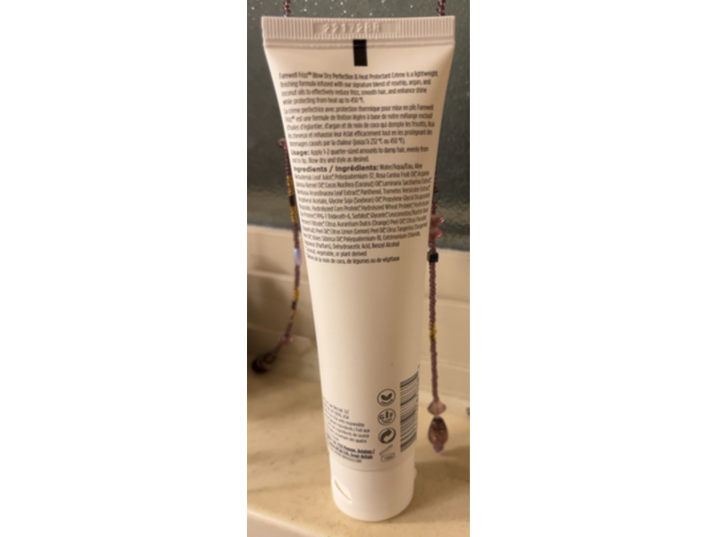 Briogeo Farewell Frizz Blow Dry Protection & Heat Protectant Creme, 2 fl oz/59 mL