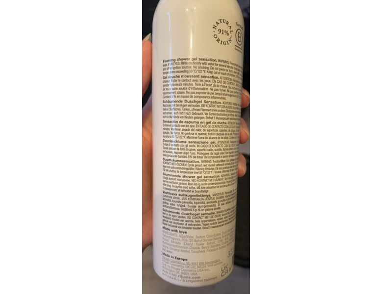 Ritual Foaming Shower Gel, Rice Milk & Cherry Blossom, 6.7 fl oz/200 mL