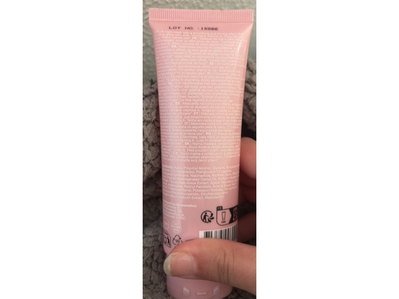 Miqura Glow Care Collagen Sleep Film Face Mask, 2.37 fl oz/70 mL