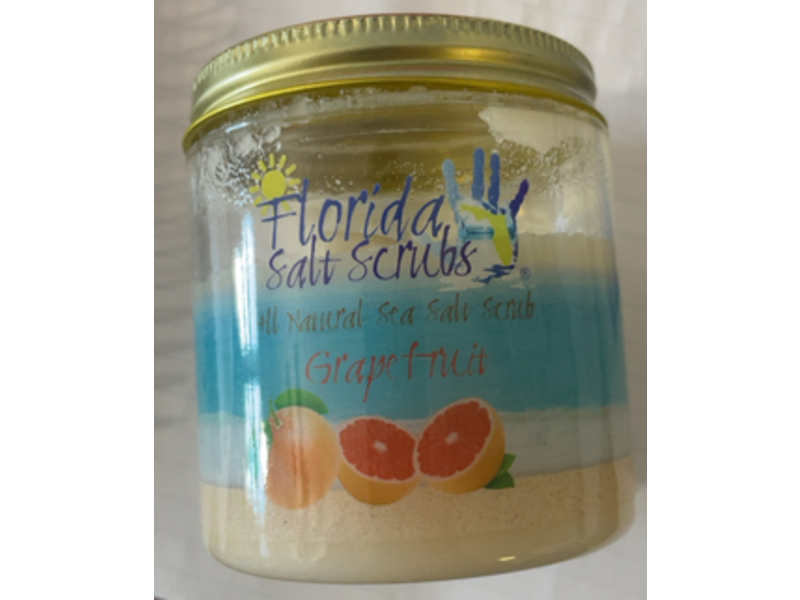 Florida Salt Scrubs All Natural Sea Salt Scrub, Grapefruit