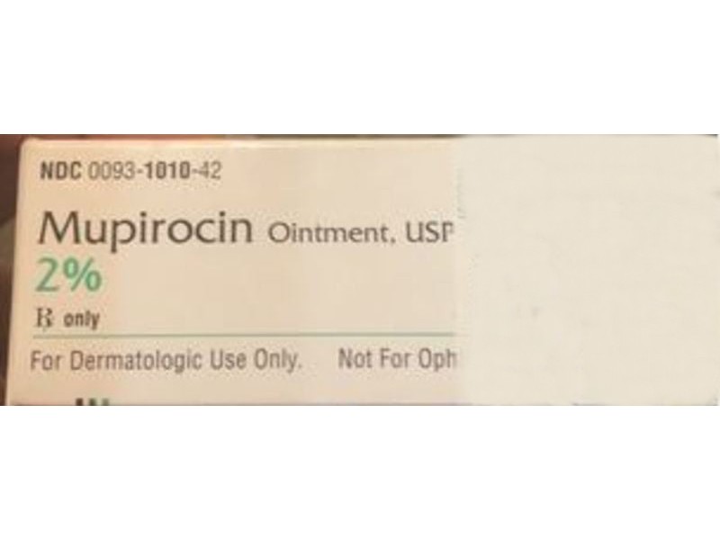 Mupirocin Ointment USP 2%, 22 g, Teva Pharmaceuticals USA (RX)