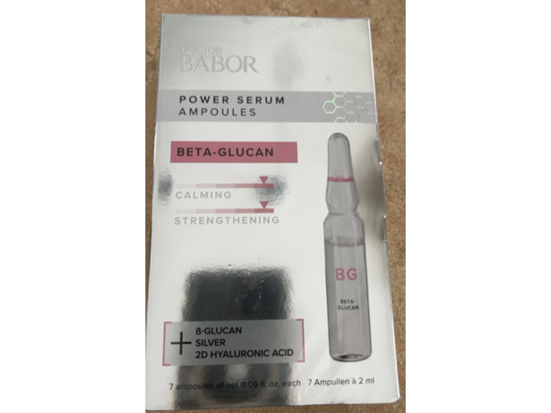 Doctor Babor Ladies Power Serum Ampoules, Beta-Glucan, 0.05 fl oz/2 mL