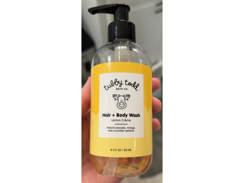 Tubby Todd Hair + Body Wash, Lemon Creme, 8.5 fl oz/251 mL