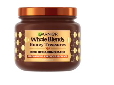 Garnier Whole Blends Honey Treasures Rich Repairing Mask, 11.5 fl oz/340 mL, 2 Count