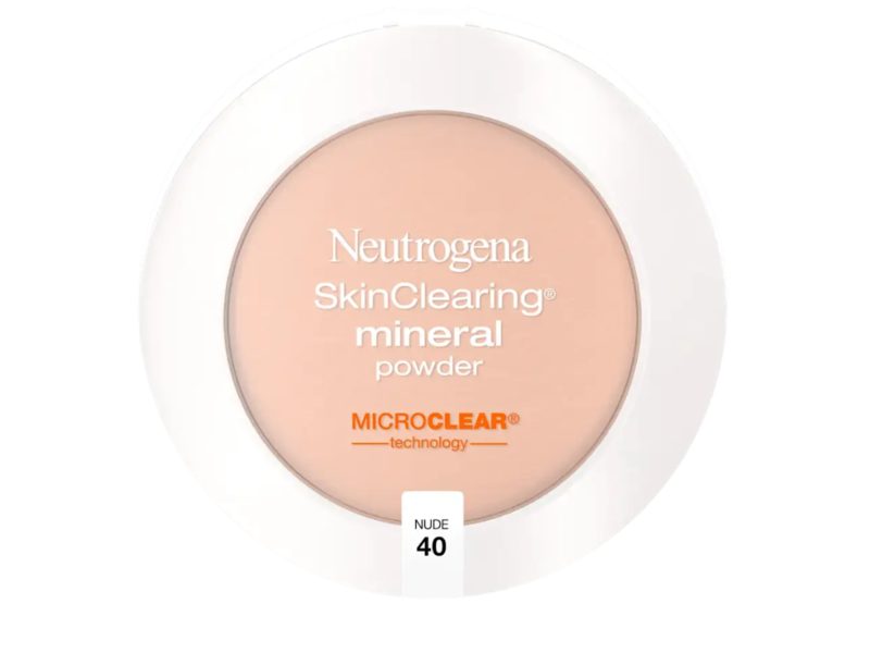 Neutrogena Skin Clearing Mineral Powder, Nude 40, 0.38 oz/11 g