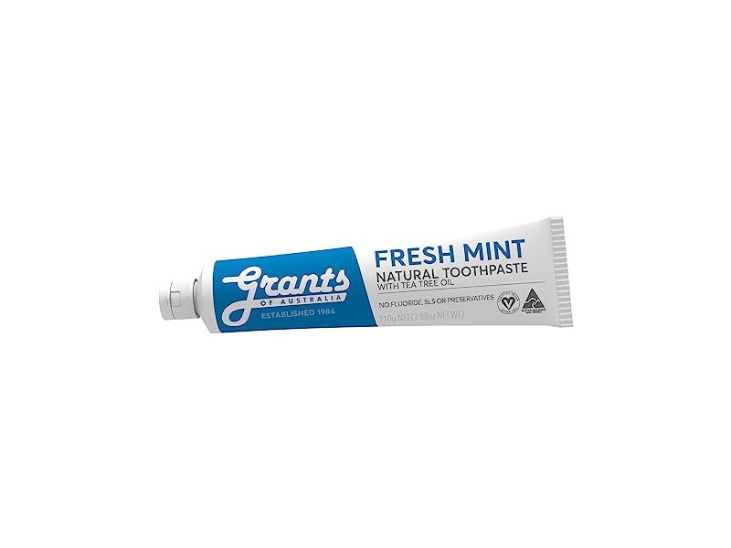 Grants Of Australia Natural Toothpaste, Fresh Mint, Tea Tree Oil, 3.88 oz/110 g