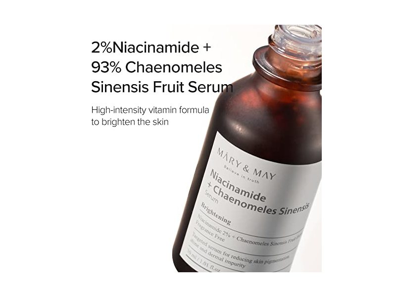 Mary & May Niacinamide Chaenomeles Sinensis Serum 1.01 Fl Oz/30ml