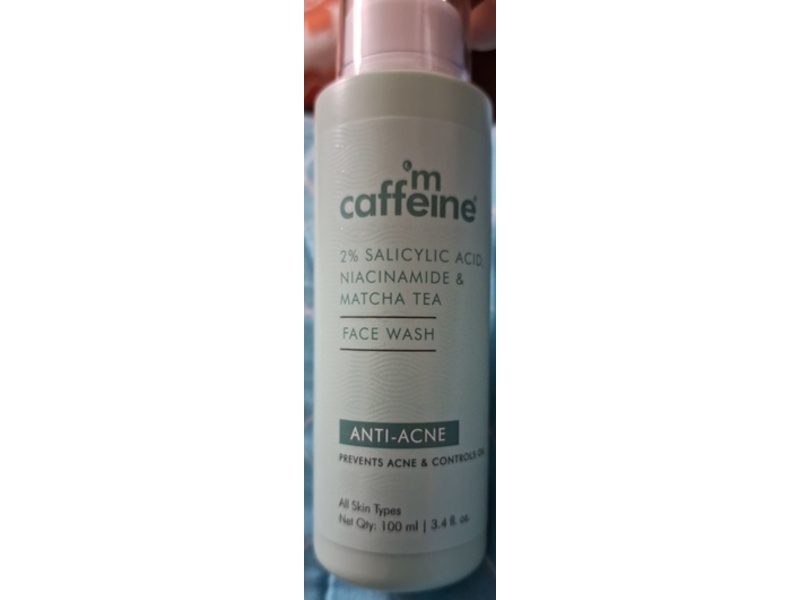 Mcaffeine Face Wash, 2% Salicylic Acid, Niacinamide & Matcha Tea, 3.4 fl oz/100 mL