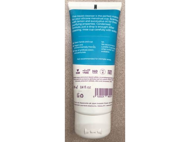 Lunette Feelbetter Menstrual Cup Cleanser, 3.4 fl oz/100 mL