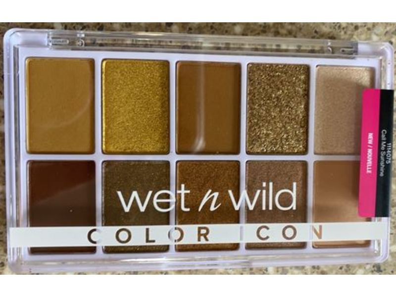 Wet N Wild Color Icon 10 Pan Shadow Palette, Call Me sunshine, 0.42 oz