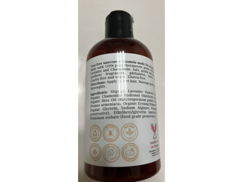 Laritelle Organic Baby Shampoo, Unscented, 8.5 fl oz/250 mL