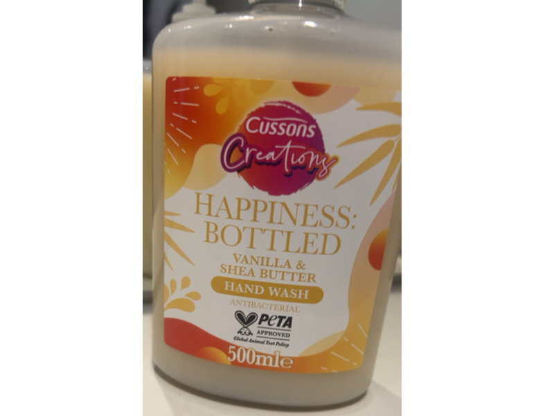 Cussons Creations Happiness Bottled Hand Wash, Vanilla & Shea Butter, 500 mL