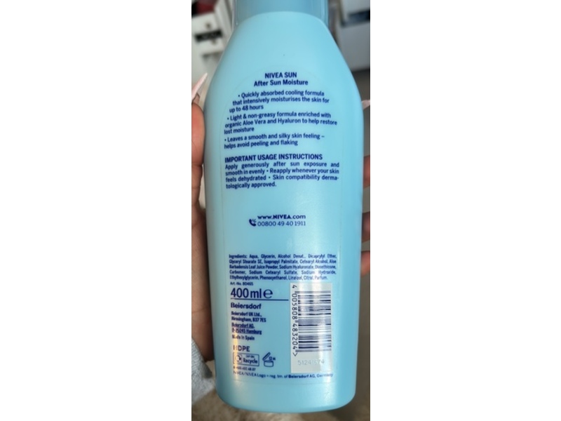 Nivea Sun After Sun Moisture, 400 mL