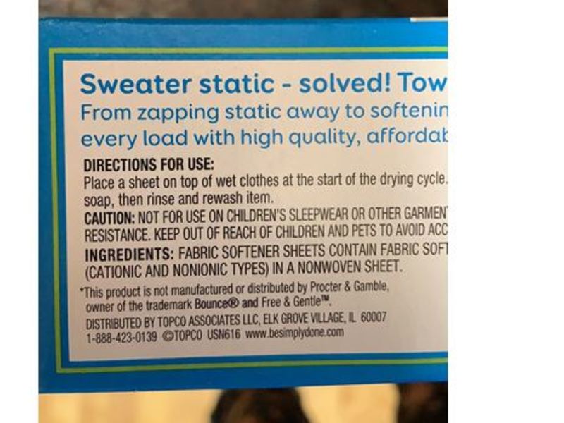 Simply Done Dryer Sheets, Free & Clear, 80 count