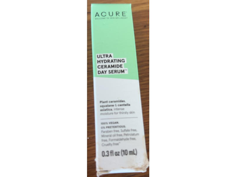 Acure Ultra Hydrating Ceramide Day Serum, 0.3 fl oz/10 mL