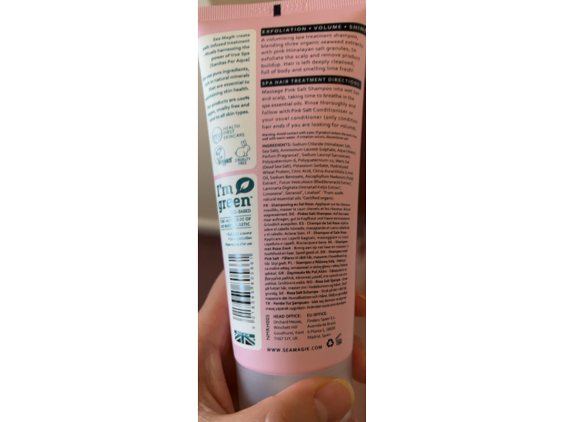 Sea Magik Pink Salt Shampoo, 7.05 oz/200 g
