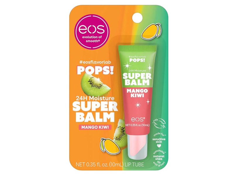 Eos 24h Moisture Super Balm, Mango Kiwi, 0.35 fl oz/10 mL