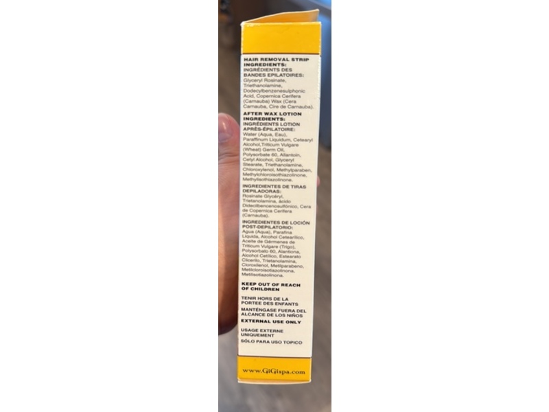 Gigi Hair Removal Strips & After Waxing Lotion, 1 fl oz/29 mL, 12 Count, 24 Application