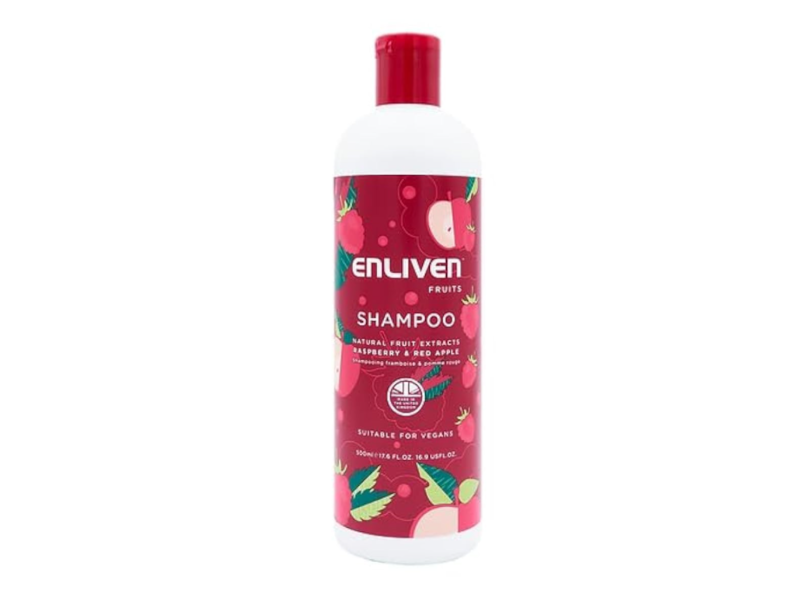 Enliven Fruits Shampoo, Raspberry & Red Apple, 17.6 fl oz/500 mL