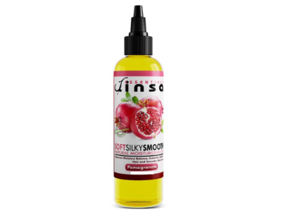 Jinsa Essentials Soft Silky Smooth Natural Moisturizing Oil, Pomegranate, 6 fl oz/180 mL