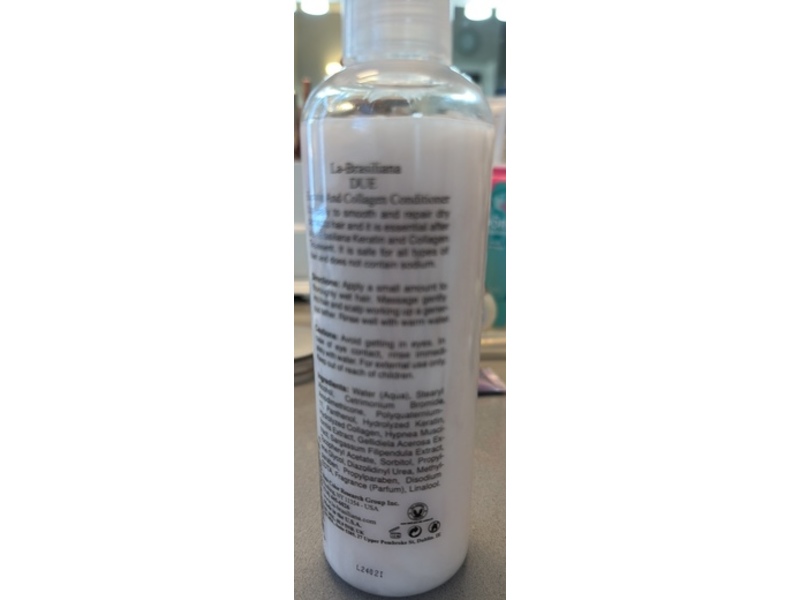 La-Brasiliana Due Keratin & Collagen Conditioner, 8.45 fl oz/250 mL