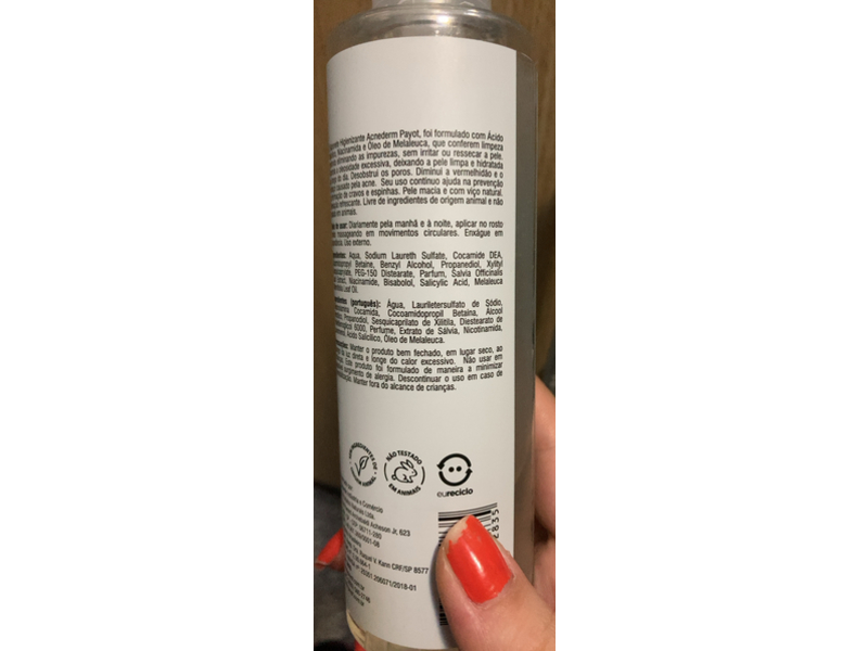 Payot Acnederm Facial Cleansing Liquid Soap, 210 mL