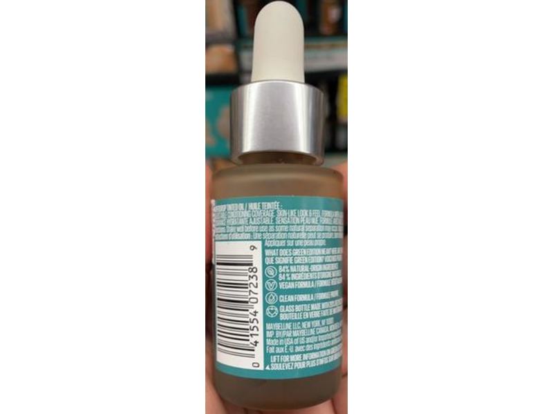 Maybelline New York Green Edition Superdrop Tinted Oil, 90, 0.67 fl oz/20 mL