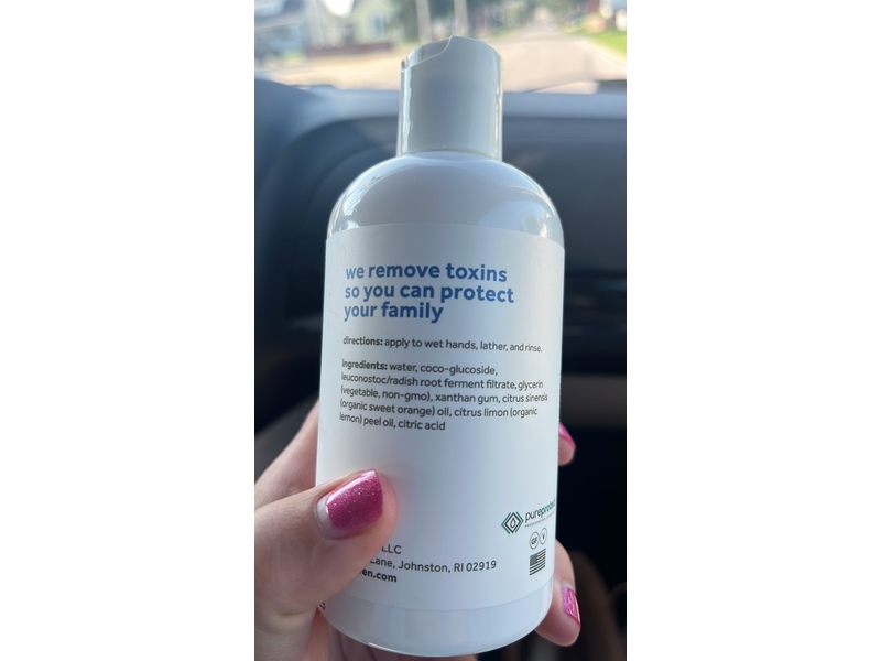 Purehaven Body Moisturizing Hand Soap, Sweet Orange Lemon, 8 oz/227 g