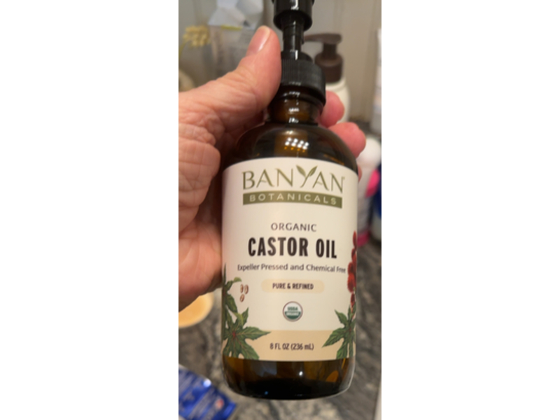 Banyan Botanicals Organic Castor Oil, Pure & Refined, 8 fl oz/236 mL