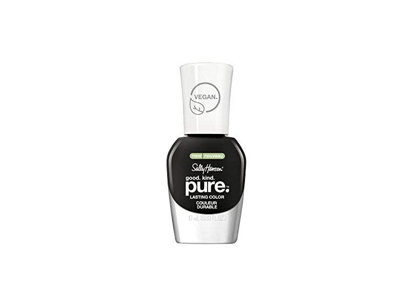 Sally Hansen Good.Kind.Pure Nail Polish, 410 Black Stone, 0.33 fl oz/10 mL