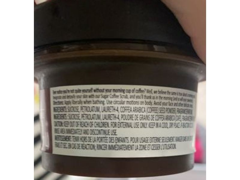 b.Pure Sugar Coffee Body Scrub, 1.7 fl oz/50 mL