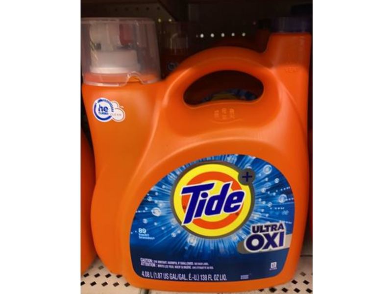 Tide Plus Ultra OXI Laundry Detergent, 89 Loads, 138 fl oz/4.08 L