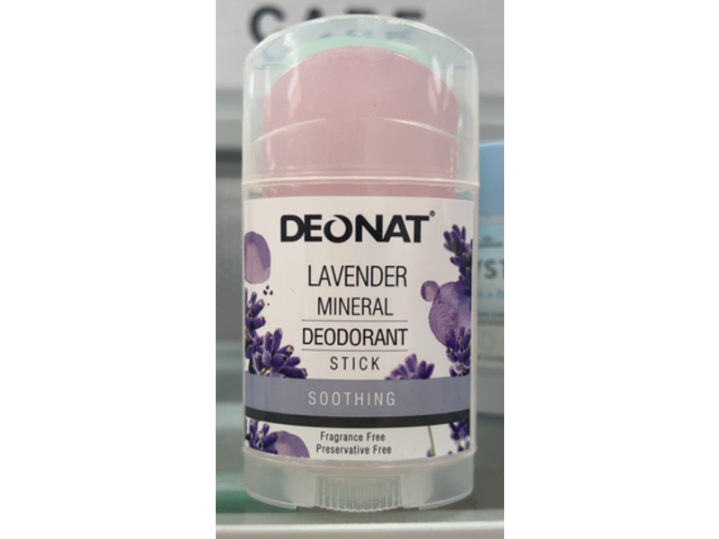 Deonat Soothing Deodorant Stick, Lavender Mineral, 100 g