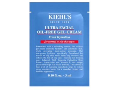 Kiehl's Ultra Facial Oil-Gel Cream, 0.10 fl oz/3 mL
