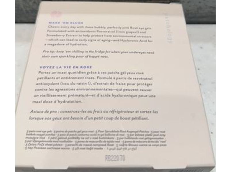 Patchology Serve Chilled Rose Eye Gel, 5 Pairs