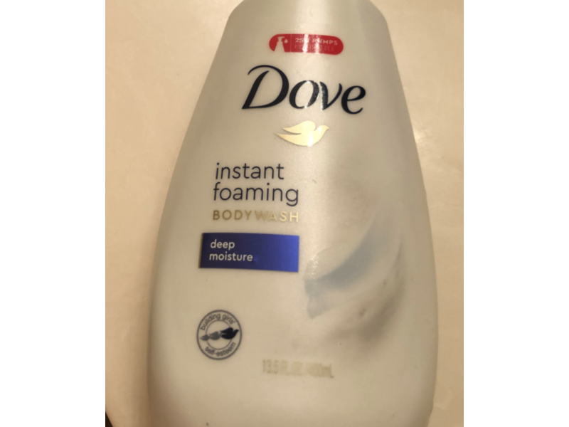 Dove Instant Foaming Body Wash Deep Moisture, 13.5 fl oz/400 mL