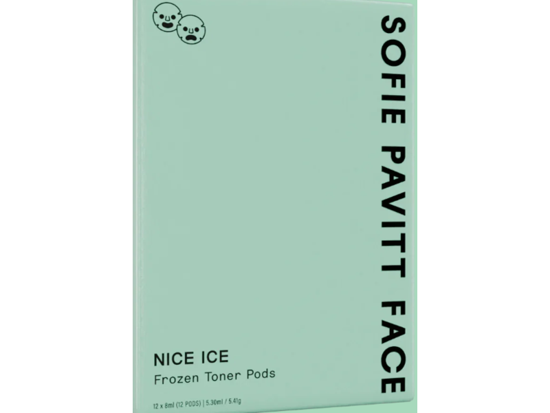 Sofie Pavitt Face Frozen Toner Pods, Nice Ice, 5.30 mL, 12 Count