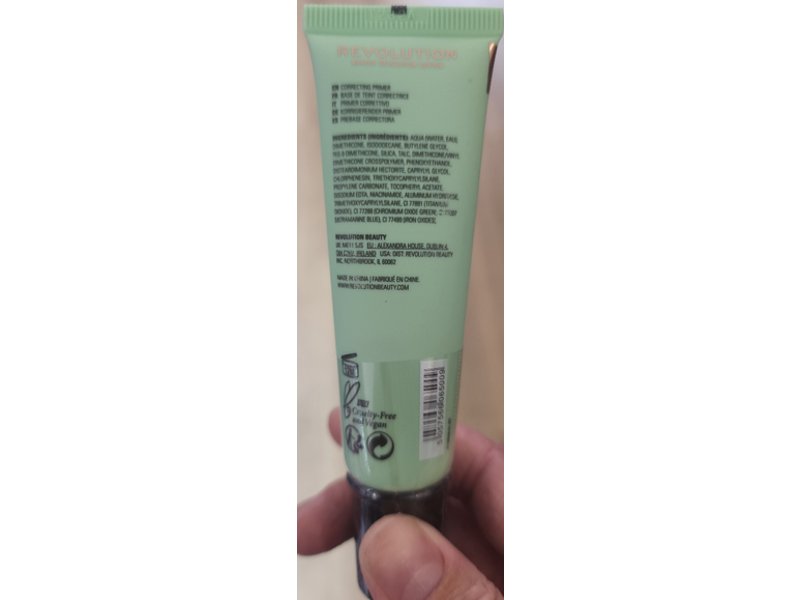 Revolution Beauty London Colour Correct Fix Primer, 0.95 fl oz/28 mL