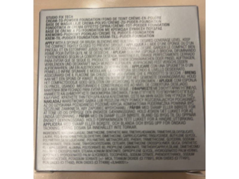 M.A.C Studio Fix Tech Cream-To-Powder Foundation, NC 10, 0.35 oz/10 g