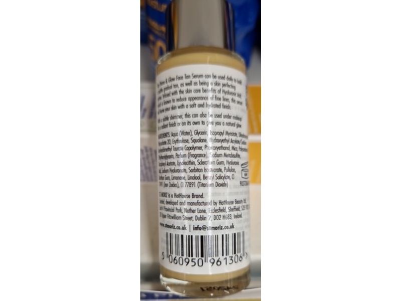 St Moriz Professional Prime & Glow Face Tan Serum, Light, 0.84 fl oz/25 mL