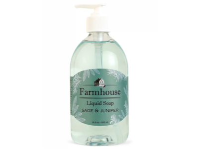 Farmhouse Liquid Soap, Sage & Juniper, 16.9 oz/500 mL