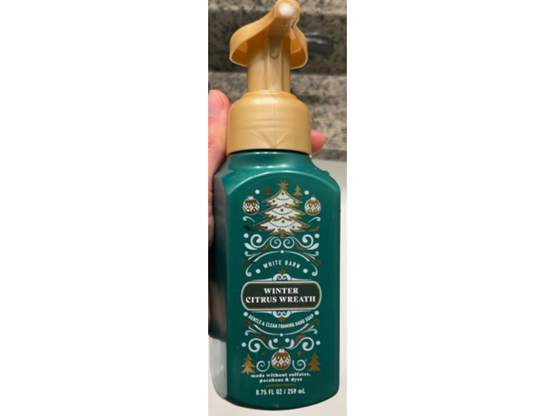 White Barn Gentle & Clean Foaming Hand Soap, Winter Citrus Wreath, 8.75 fl oz/259 mL, Pack of 2