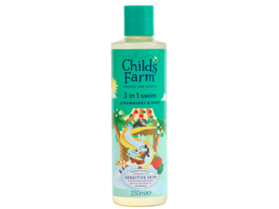 Childs Farm Kids 3 in 1 Swim, Strawberry & Organic Mint, 8.4 fl oz/250 mL