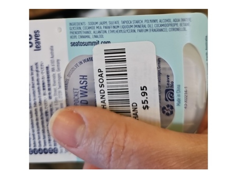 Sea To Summit Pocket Hand Wash, Trek & Travel, 50 Count